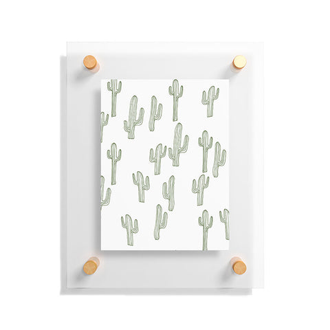 Camilla Foss Cactus only Floating Acrylic Print