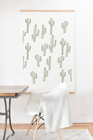 Camilla Foss Cactus only Art Print And Hanger