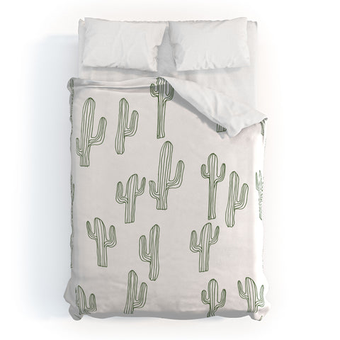 Camilla Foss Cactus only Duvet Cover