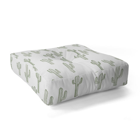Camilla Foss Cactus only Floor Pillow Square