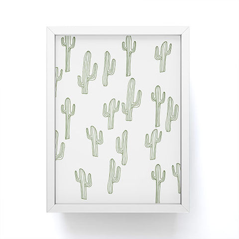 Camilla Foss Cactus only Framed Mini Art Print