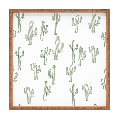 Camilla Foss Cactus only Square Tray
