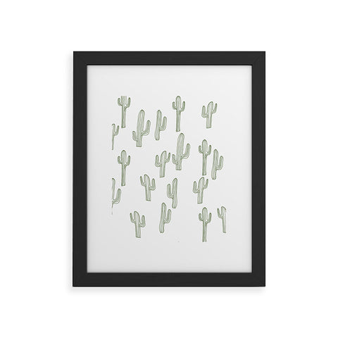 Camilla Foss Cactus only Framed Art Print