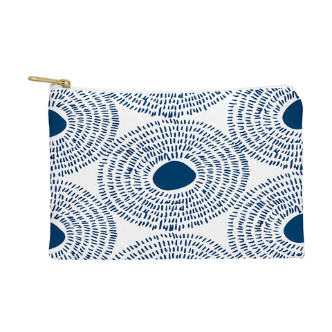 Camilla Foss Circles In Blue II Pouch