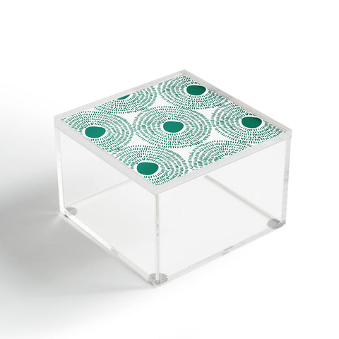 Camilla Foss Circles in Green II Acrylic Box