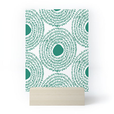 Camilla Foss Circles in Green II Mini Art Print