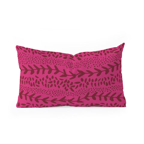 Camilla Foss Harvest Pink Oblong Throw Pillow