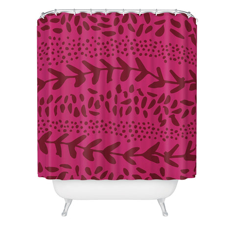 Camilla Foss Harvest Pink Shower Curtain
