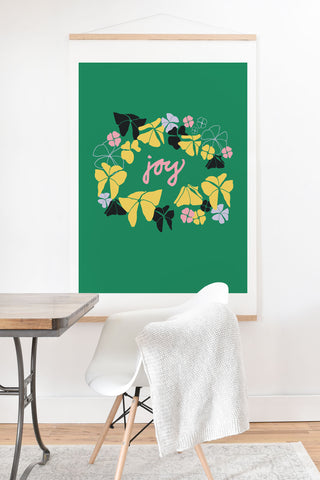 Camilla Foss Joy Green Foliage Art Print And Hanger