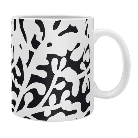 Camilla Foss Lush Rosehip Black White Coffee Mug