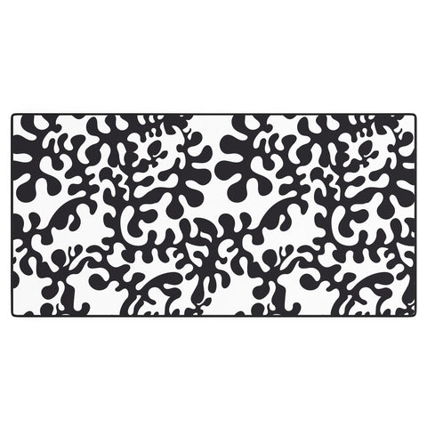 Camilla Foss Shapes Black and White Desk Mat