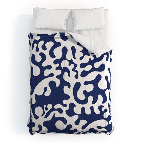 Camilla Foss Shapes Blue Comforter