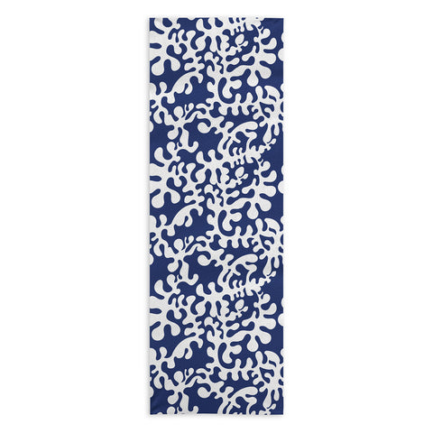 Camilla Foss Shapes Blue Yoga Towel