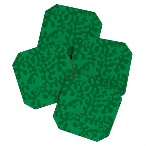 Camilla Foss Shapes Green Coaster Set