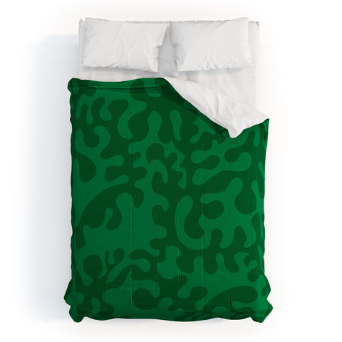 Camilla Foss Shapes Green Comforter