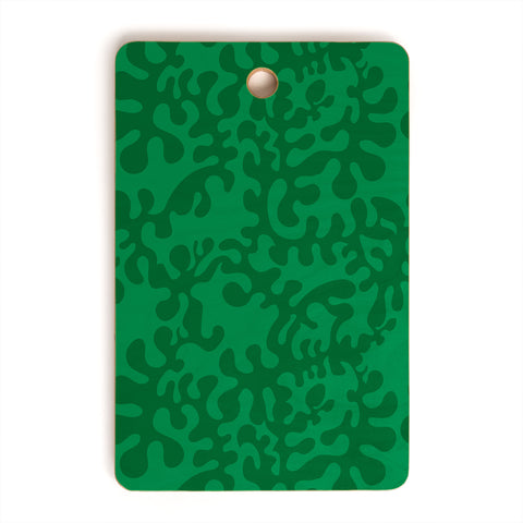 Camilla Foss Shapes Green Cutting Board Rectangle