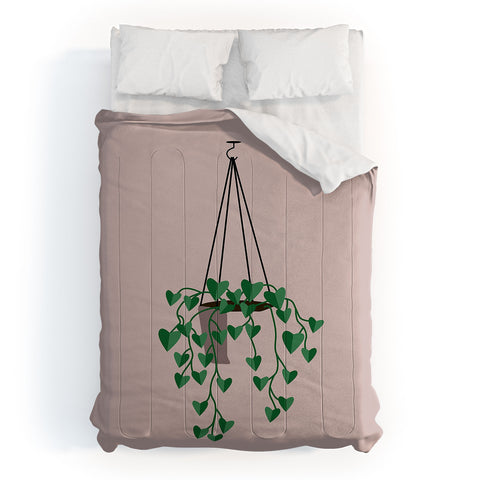 camilleallen hanging house plant Comforter