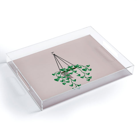 camilleallen hanging house plant Acrylic Tray
