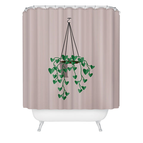 camilleallen hanging house plant Shower Curtain