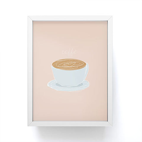 camilleallen Italian coffee sketch Framed Mini Art Print