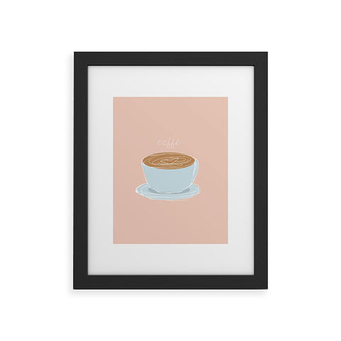 camilleallen Italian coffee sketch Framed Art Print