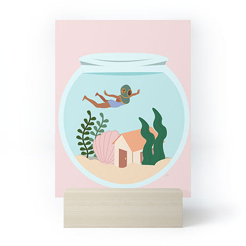 camilleallen Swimming Mini Art Print