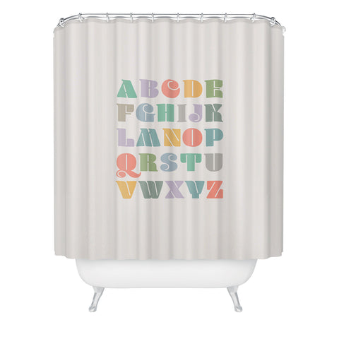 Carey Copeland ABCs Alphabet Shower Curtain