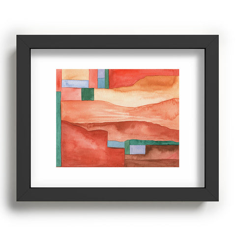 Carey Copeland Abstract Desert Landscape Recessed Framing Rectangle