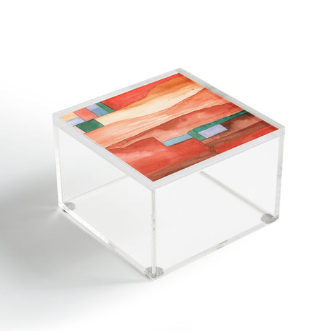 Carey Copeland Abstract Desert Landscape Acrylic Box