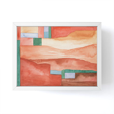 Carey Copeland Abstract Desert Landscape Framed Mini Art Print