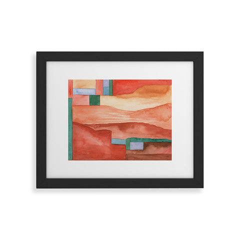 Carey Copeland Abstract Desert Landscape Framed Art Print