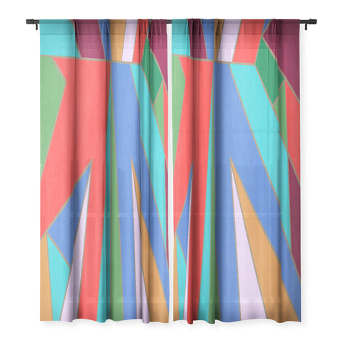 Carey Copeland Abstract Geometric Sheer Non Repeat