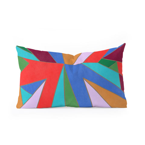 Carey Copeland Abstract Geometric Oblong Throw Pillow