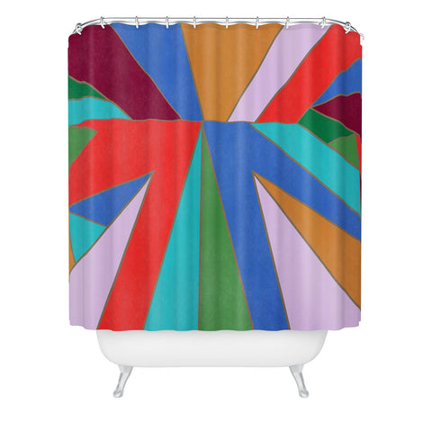 Carey Copeland Abstract Geometric Shower Curtain