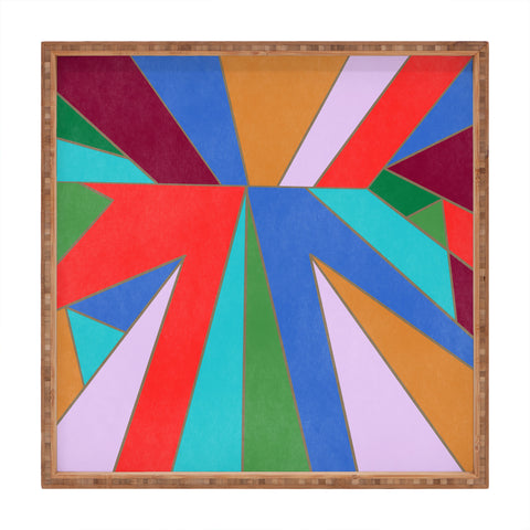 Carey Copeland Abstract Geometric Square Tray