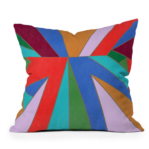 Carey Copeland Abstract Geometric Throw Pillow