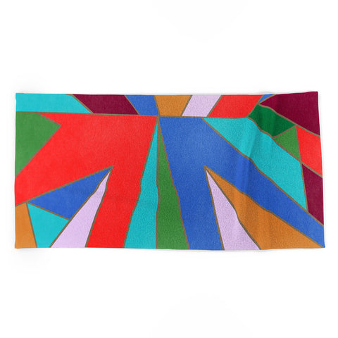 Carey Copeland Abstract Geometric Beach Towel