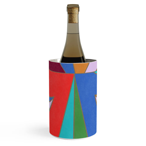 Carey Copeland Abstract Geometric Wine Chiller