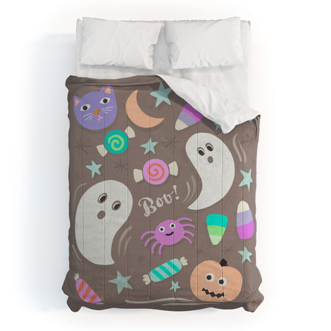 Carey Copeland Halloween in Pastels Comforter