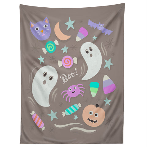 Carey Copeland Halloween in Pastels Tapestry