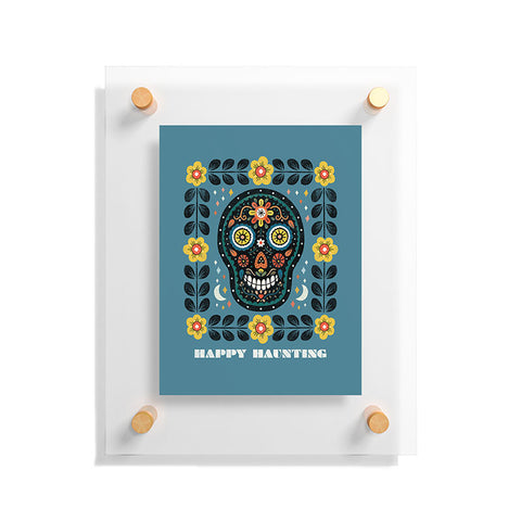 Carey Copeland Happy Haunting Day of Dead Floating Acrylic Print