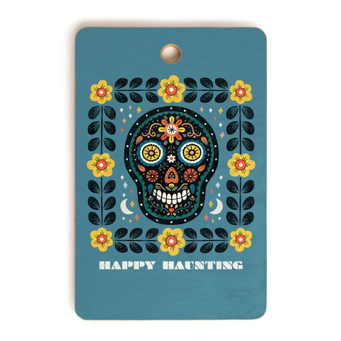 Carey Copeland Happy Haunting Day of Dead Cutting Board Rectangle