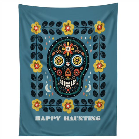 Carey Copeland Happy Haunting Day of Dead Tapestry