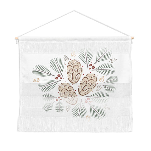 Carey Copeland Pinecones and Pine needles Wall Hanging Landscape