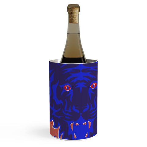 Caroline Okun Bengal Tiger Blue Wine Chiller