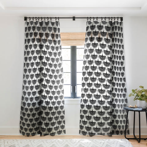 Caroline Okun Majestic Crane Sheer Window Curtain