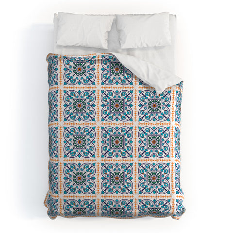 Caroline Okun Medieval Marinid Indigo Comforter