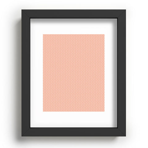 Caroline Okun Mod Pink Circles Recessed Framing Rectangle