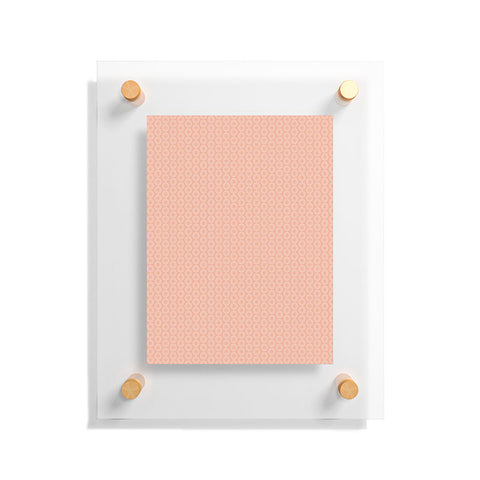 Caroline Okun Mod Pink Circles Floating Acrylic Print