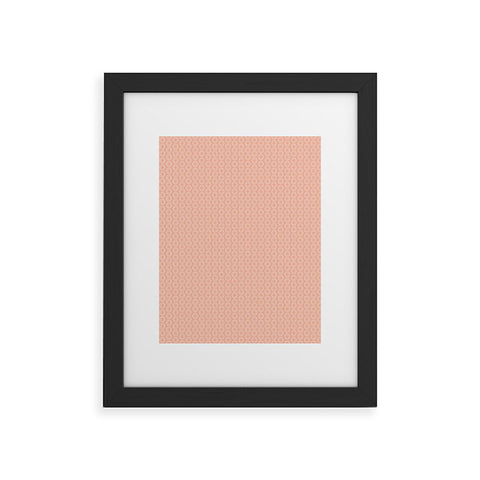 Caroline Okun Mod Pink Circles Framed Art Print